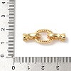 Brass Micro Pave Clear Cubic Zirconia Fold Over Clasps KK-A227-13G-3