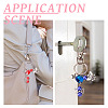 10Pcs Angel Alloy Keychains KEYC-TAC00046-8