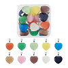 Cheriswelry 20Pcs 10 Colors Cat Eye Pendants G-CW0001-10-10