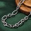 Non-Tarnish 304 Stainless Steel Figaro Chain Necklaces NJEW-O124-03P-1