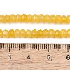 Dyed Natural Malaysia Jade Rondelle Beads Strands X-G-E316-2x4mm-30-5