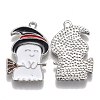 Halloween Theme Alloy Enamel Pendants X-ENAM-J649-03P-2