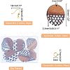 Olycraft DIY Walnut Wooden Dangle Earring Making Kits DIY-OC0006-56-2