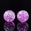 Transparent Crackle Acrylic Beads CACR-N002-02-2