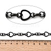 304 Stainless Steel Heart Link Chains CHS-K024-04EB-2