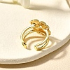 Brass Cuff Rings for Women RJEW-Q008-08G-5