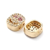 Brass Micro Pave Cubic Zirconia Beads KK-M241-01N-3