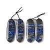 2Pcs Natural Lapis Lazuli Pendants G-A228-02C-1