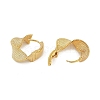 Brass Twist Hoop Earrings EJEW-Q391-05G-01-3