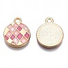 Alloy Enamel Pendants X-ENAM-N054-58C-RS-3