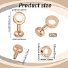 6Pcs Brass Zipper Insert Buckles KK-CY0001-04G-2