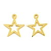 925 Sterling Silver Hollow Star Charms STER-B005-38G-1