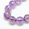 Natural Amethyst Round Bead Strands G-N0081-F6mm-27B-2