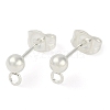 304 Stainless Steel Stud Earring Findings STAS-P148-07S-1