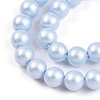 Baking Painted Pearlized Glass Pearl Bead Strands HY-N002-4mm-C04-4