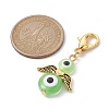 Ecil Eye Angel Resin Pendant Decorations HJEW-JM01514-3