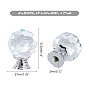 SUPERFINDINGS 4Pcs 2 Style Quartz Crystal Drawer Knobs FIND-FH0002-85-5