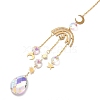 Faceted Glass Sun Catcher Pendant Decorations LS-AJEW-A037-13G-2