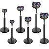316L Surgical Stainless Steel Pave Colorful Cubic Zirconia Flat Round Internally Threaded Labrets FS-WG7B90D-09-1