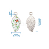 Alloy Enamel Pendants PALLOY-TAC0009-25P-B-6