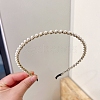 Alloy with Plastic Pearl Hair Bands PW-WG96FFC-03-1