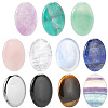 11Pcs 11 Styles Oval Mixed Gemstone Worry Stones G-SP0001-30-1