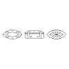 Preciosa® MAXIMA Crystal Sew-On Cups LS-Y-PRC-SE10-00030-200-G-6