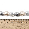 Electroplated Glass Shell Pearl Beads Strands BSHE-B009-D03-01-4