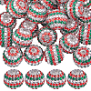 40Pcs Resin Rhinestone Round Beads RESI-SC0003-54-1