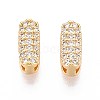 Brass Micro Pave Clear Cubic Zirconia Beads KK-T071-17G-I-1