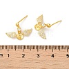 Wings 925 Sterling Silver Micro Pave Cubic Zirconia Dangle Stud Earring Findings STER-P056-10G-3