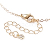 Irregular Raw Natural Gemstone Pendant Necklace with Brass Chain for Women NJEW-JN03832-7