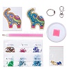 DIY Diamond Painting Keychain Kits DIAM-PW0010-70C-1