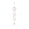 Glass Teardrop & Star Window Hanging Suncatchers HJEW-JM00905-01-2