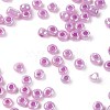 DIY Craft Beads 6/0 Ceylon Round Glass Seed Beads X-SEED-A011-4mm-155-2
