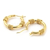 Rack Plating Brass Hoop Earrings EJEW-K263-17G-2