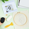 DIY Coaster Punch Needle Embroidery Starter Kits for Beginners DIY-WH20095-002B-3