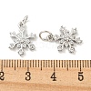 Rack Plating Brass Micro Pave Clear Cubic Zirconia Pendants X-KK-B093-04A-P-3