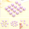 CHGCRAFT 26Pcs 26 Style Silicone Beads SIL-CA0001-36-3