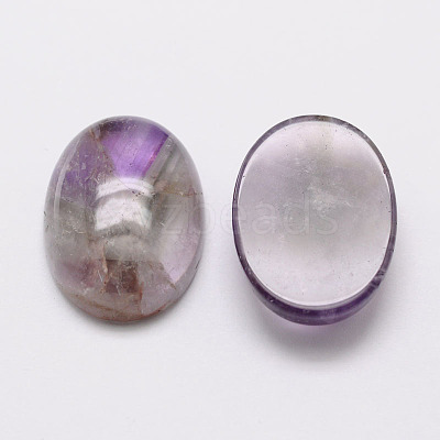Oval Natural Amethyst Cabochons G-K020-18x13mm-03-1