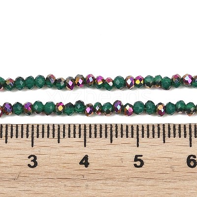 Electroplate Glass Beads Stradns EGLA-H114-02B-M-1