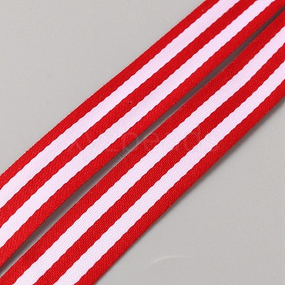 Polyester Striped Ribbons DIY-WH0580-13D-1