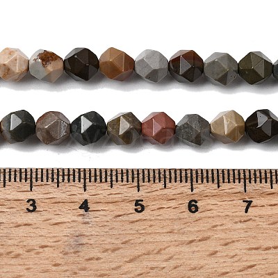Natural Picasso Jasper Beads Strands G-Z119-A25-01-1