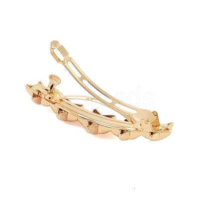 Alloy Hair Barrettes OHAR-H010-01G-KCG-1
