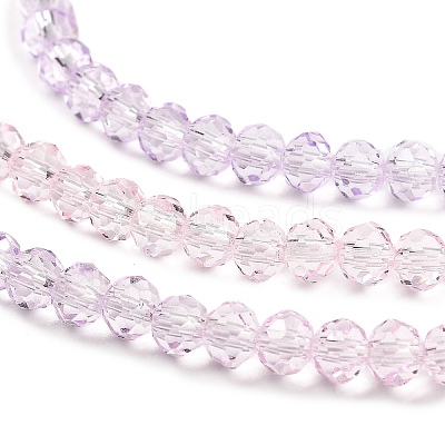 Transparent Painted Glass Beads Strands DGLA-A034-T4mm-A05-1