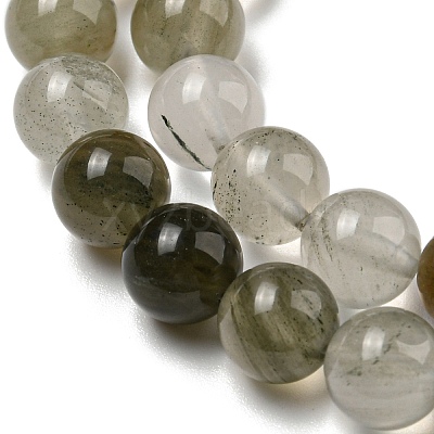 Natural Green Lodolite Quartz/Garden Quartz Beads Strands G-R494-A07-03-1