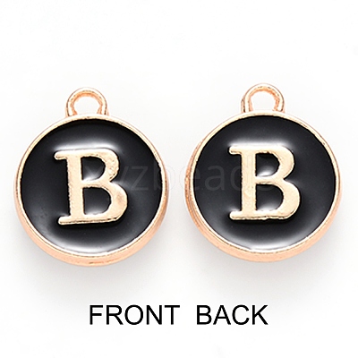 Golden Plated Enamel Alloy Charms ENAM-SZ0001-26B-B-1