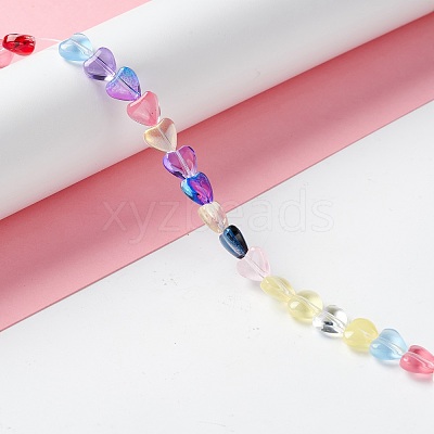 Transparent Glass Beads Strand GLAA-F112-01H-1