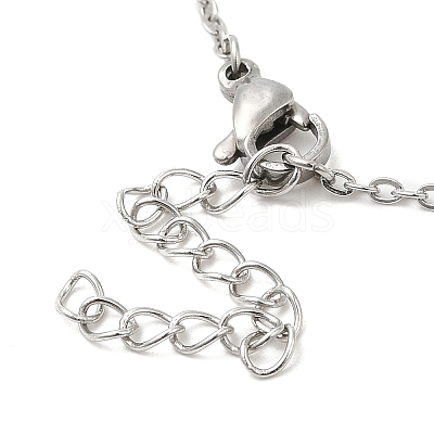Non-Tarnish 306 Stainless Steel Pendant Necklace for Women NJEW-Q772-01P-08-1