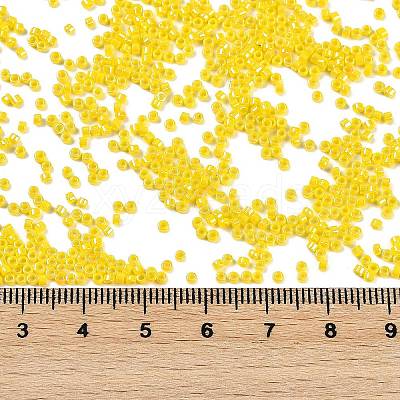 Opaque Colours Luster Glass Seed Beads SEED-H003-12E-1